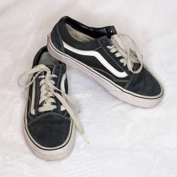 Vans Old Skool Black Canvas Unisex Athletic Sneakers Women's 6.5 Men's 5 - Picture 2 of 8